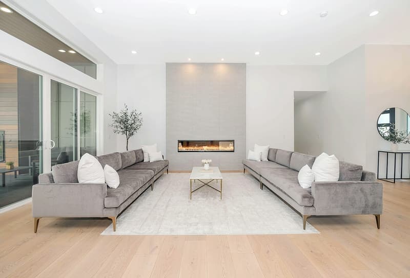 Modern open living room