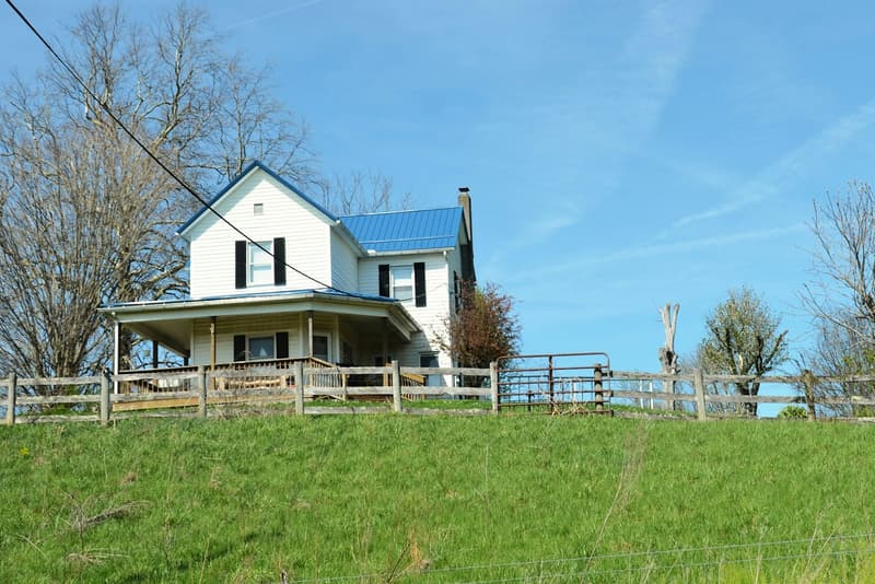 Classic farmhouse with wraparound porch